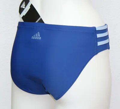 Produktbild von ADIDAS 3-Str.Pant Damen Bikini-Slip Badehose Bikinihose Blau Gr. 38