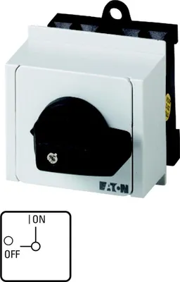 Produktbild von Eaton T0-1-8200/IVS Ein-Aus Schalter 1p 20A 90° Verteilereinbau 074471