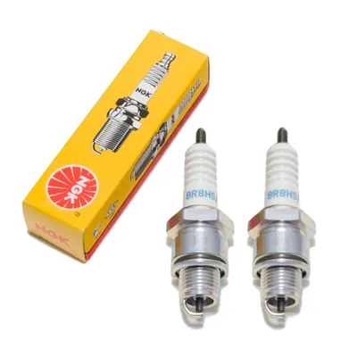 Produktbild von Zündkerzen Set NGK 2x BR8HSA Zündkerze entstört, 12,7mm Kurzgewinde Ø 14,0mm Hex 20,8mm, Elektrodenabstand 0,75mm, Wärmewert 8, 5539