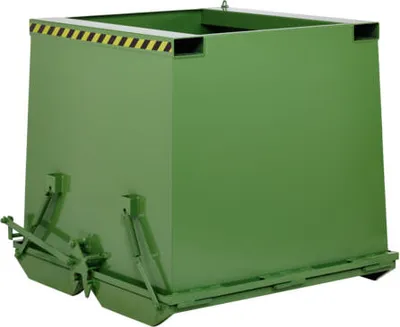 Produktbild von Klappbodenbehälter - 3.000 l Volumen - Traglast 3.000 kg - resedagrün