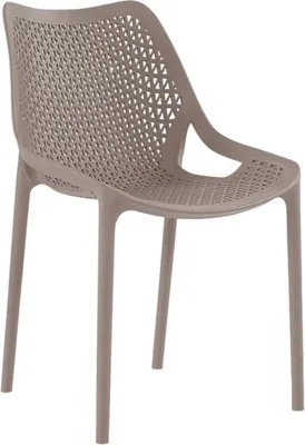 Image de Chaise de restaurant en POLYPROPYLENE Taupe pour Exterieur