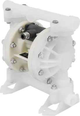 Produktbild von Druckluft-Membranpumpe - QBY4-15 - 100 psi - 1,27 cm Anschluss - EU-Stecker 220 V - Weiß - CE