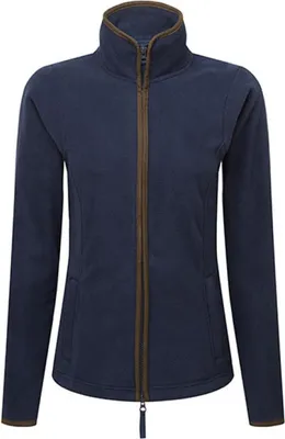 Produktbild von Premier Workwear PR824 | WomenŽs ŽArtisanŽ Fleece Jacket XS bis 3XL - Farbe: Navy (ca. Pantone 533C)/Brown (ca. Pantone 4975C) - Größe: 3XL