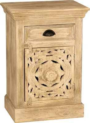 Produktbild von SIT Möbel Kommode aus Mangoholz | 1 Tür, 1 Schublade | natur | B 50 x T 35 x H 72 cm | 13760-01 | Serie LAKADEE