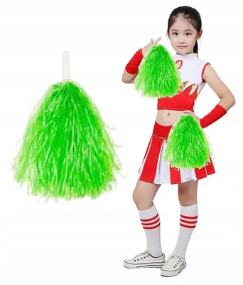 Produktbild von Gacek Cheerleader Pompon Kostüm Zubehör Grün