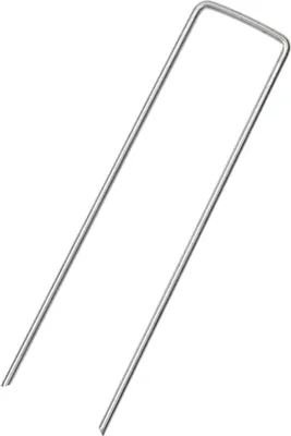Immagine prodotto di vidaXL Ancoraggio a terra a U 25 pezzi 15x3,5 cm Acciaio zincato
