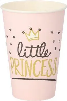 Produktbild von Trinkbecher, Pappe 0,2 l Ø 7 cm · 9,7 cm "Little Princess"