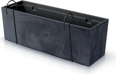 Produktbild von Prosperplast Urbi Case Beton Effect W Collection 58x18x19.5 Cm Blumentopf Schwarz  Schwarz One Size
