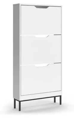 Obrázek produktu pro Botník na boty Vicco Luca Bílá 59 x 123 cm se 3 výklopnými přihrádkami, Model 61419