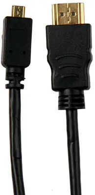 Produktbild von Sinox HDMI Micro (m) - HDMI (m), 1.5m, 1,5 m, HDMI Typ D (Mikrofon), HDMI Typ A (Standard), Schwarz