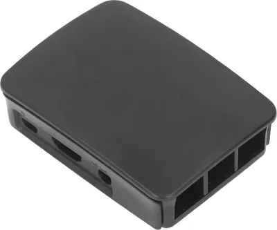 Zdjęcie produktu dla Obudowa mikrokomputera z tworzywa ABS z dostępem do wszystkich złączy dla Raspberry Pi 3 B+, czarna