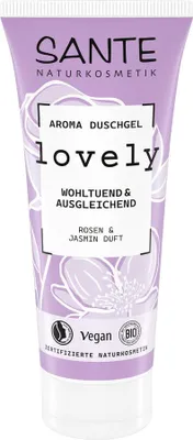 ŻEL POD PRYSZNIC LOVELY RÓŻA I JAŚMIN ECO 200 ml - SANTE