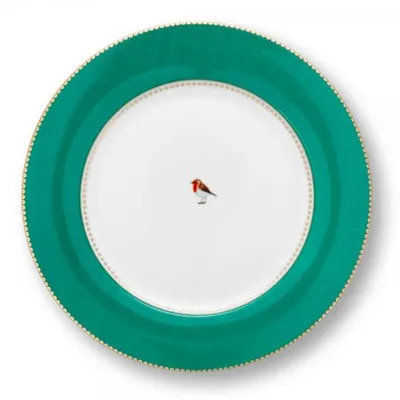 Image de PIP STUDIO Love Birds Assiette plate verte 26,5cm
