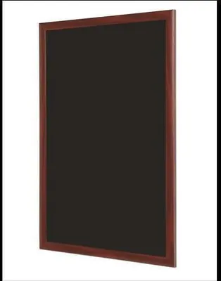 Produktbild von Klassische Wandkreidetafel, Holzrahmen in Kirschoptik 32 mm, 100 x 45 cm
