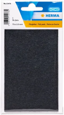 Produktbild von HERMA 15476 HOME Filzgleiter schwarz, 75 x 115 mm