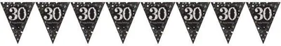 Obrázek produktu pro Párty girlanda vlajky 30 let - narozeniny - Happy birthday - 400 cm