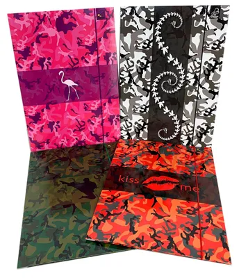 Obrázek produktu pro Teczka A4 Camouflage z Gumką Mix 8 szt.