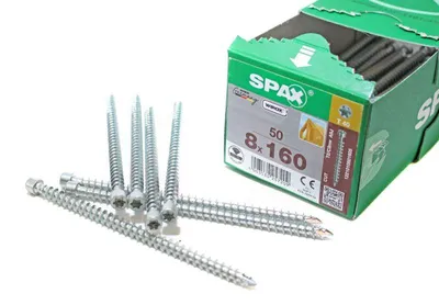 Obrázek produktu pro SPAX® 1221010801605 SPAX® Holzbauschrauben T40 Zylinderkopf WIROX 1221010801605 8 mm x 160 mm, 50 St.