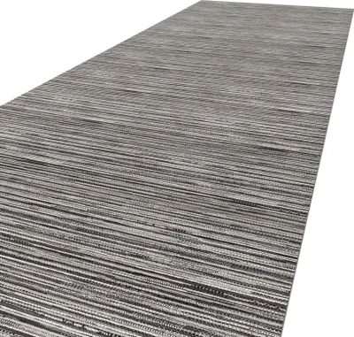 Produktbild von Teppich Flur Läufer Küchenteppich Küchenläufer Textil RANNA Grau Streifen Robust Breite 67cm Länge 160cm