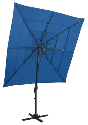 Image de Parasol, tige en aluminium, résistant aux UV, 250 x 250 x 246 cm, 250 x 250 x 246 cm