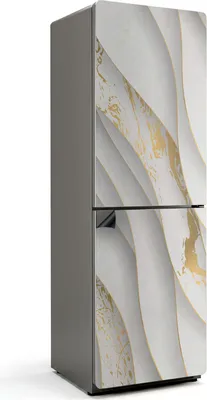 Zdjęcie produktu dla Fale i tekstury w ruchu - Magnetyczna osłona lodówki - Folia dekoracyjna magnetyczna do kuchni - Magnes na lodówkę deco - Samoprzylepna tablica magnetyczna - Folia magnetyczna na drzwi lodówki - 60x180 cm