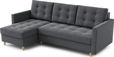 Produktbild von DOMO-HOME Rohová pohovka s funkciou spania DIVO - Elegantný dizajn 224x103cm, Vysokokvalitné materiály, Ideálna do obývačky, Univerzálny výber farieb, Farba tmavosivá, Ľavá