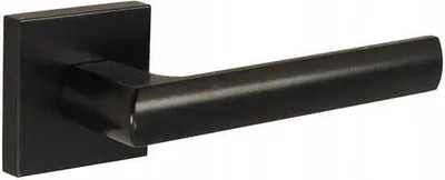 Zdjęcie produktu dla GAMET UNICO DH40-26JK-L31 Klamka drzwiowa z kwadratową rozetą, czarny matowy