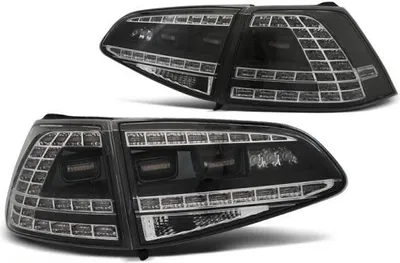 Immagine prodotto di Luci posteriori a LED per VW Golf 7 (VII) berlina anno 12-17 indicatori dinamici neri