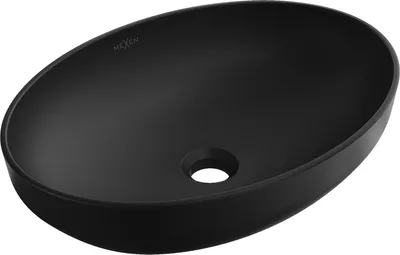 Produktbild von Mexen Cornelia Aufsatzwaschbecken 50 x 36 cm, Schwarz matt - 21885085
