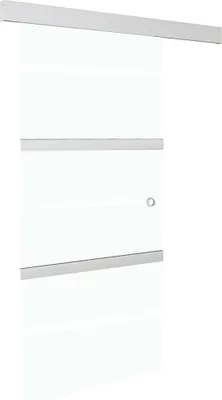Obrázek produktu pro vidaXL Posuvné dveře s měkkými zarážkami ESG sklo a hliník 90x205cm