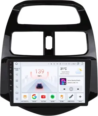 Produktbild von Autoradio mit Bluetooth und CarPlay für Chevrolet Spark/Beat/Matiz (2010–2014) – kompatibel mit Apple und Android – Stereoanlage mit Navigationssystem – 3 GB RAM, 32 GB Speicher