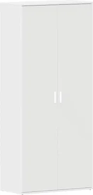 Zdjęcie produktu dla Szafka na buty z półką vidaXL, biała, 80 x 39 x 178 cm, materiał drewnopochodny