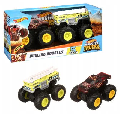 Produktbild von Hot Wheels Monster Trucks 2er-Pack GCN50 Spielzeugfahrzeuge