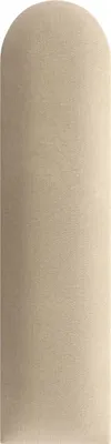 Obrázok produktu pre VILO čalúnený panel zamat 15x60 cm OVAL - béžový, čalúnený vankúš na stenu, akustický panel, zamatový vzhľad, mäkký, čelo postele, dekorácia na stenu, (1 kus)
