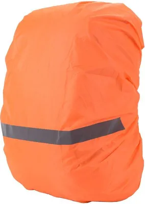 Obrázok produktu pre Obal na batoh proti dažďu, nepremokavý a vetruodolný, s reflexnými pruhmi, ochrana batohu, 1 ks, reflexný obal, na turistiku, cyklistiku, horolezectvo, kempovanie, oranžová farba, malý, 10–17 litrov