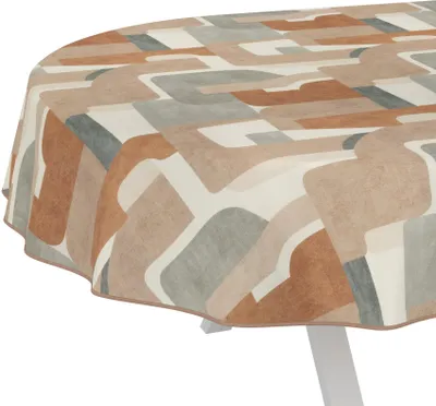 Produktbild von Tischdecke Callista-Goldglöckchen Braun Oval 200x140cm Band