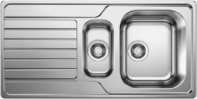 Produktbild von Blanco Dinas 6 - Spüle, 1000x500 mm, gebürsteter Edelstahl 523375