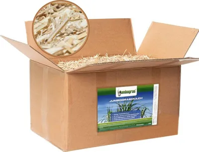Produktbild von Jumbogras® Rindenmulch-Alternative aus Miscanthus 2 x 170 Liter, Miscanthus Mulch, Mulch,