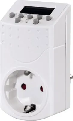 Produktbild von Hama Mini, Wochentimer, Weiß, Digital, Tasten, IP20, 250 V