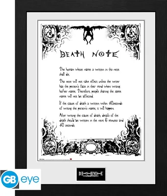 Image de DEATH NOTE - Impression encadrée "Death Note"