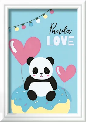 Produktbild von Ravensburger Malen nach Zahlen 20058 - Panda Love - Kinder ab 7 Jahren