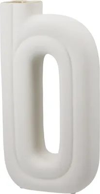 Obrázek produktu pro Gilde perforovaná váza, Oslo, keramika, bílá, VE 3, d. 8 cm, š. 17 cm, v. 33 cm výška: 33.00 cm šířka: 16.50 cm hloubka: 7.50 cm 58347