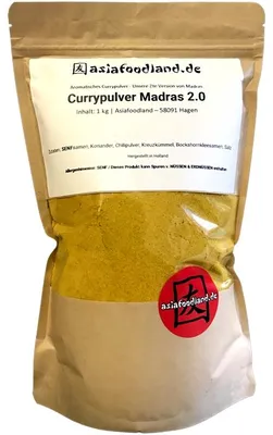 Produktbild von Asiafoodland - Madras 2.0 - s Currypulver - 1kg