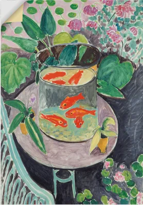 Produktbild von ARTland Wandbild, selbstklebend Die Goldfische. 1911 Größe: 70x100 cm