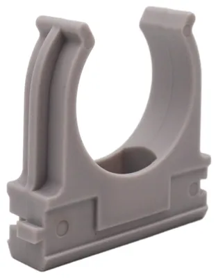 Imagen del producto de Juego de 50 abrazaderas de plástico en forma de U para tubos de 20 mm