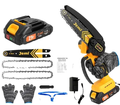 Obrázek produktu pro Řetězová pila, bezkartáčový motor, automatické mazání, 1xkarton na baterie