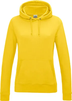 Immagine prodotto di Just Hoods JH001F | Felpa con cappuccio Girlie College / Felpa con cappuccio / WRAP certificata - Colore: Giallo sole - Taglia: S