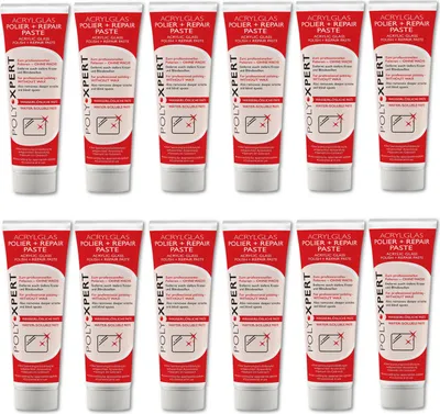 Produktbild von PolyXpert Polier + Repair Paste 75ml Tube für Acrylglas und Kunststoffe von Burnus Care 12 Stück