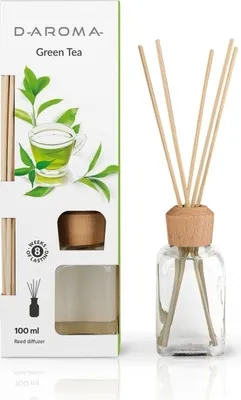 Produktbild von Duftdiffusor D-aroma Reed Diffuser 100ml Grüner Tee Lufterfrischer
