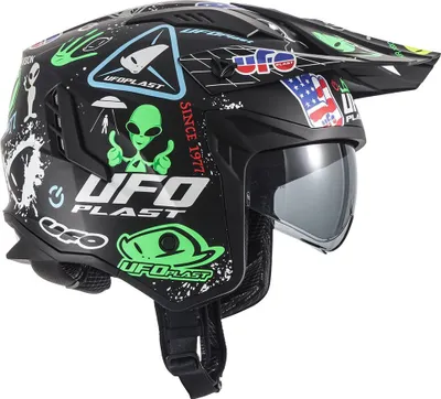 Image de Ufo Sheratan Casque jet Multicolore L Multicolore L